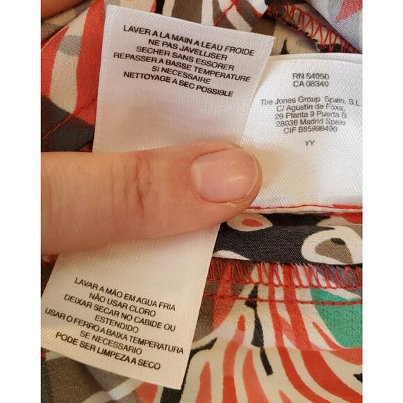 Nine West Womens Multicolor Polyester Sleeveless Round Neck Top Blouse Size M - Picture 10 of 14